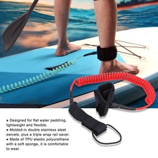 Surfboard Leash Strong Lightweight Swivels For Flatwater Paddling&nbsp;OBOM