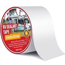 RV Roof Sealant Tape 4" x 50' - Waterproof UV-Resistant Leak Repair