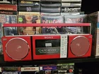 Sony Cfs9 Boombox/Radio Cassette Player  Rare Cherry RED *FOR PARTS OR REPAIR*
