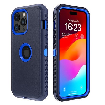 For iPhone 15 14 13 12 XR 11 Pro Max Shockproof Case+Belt Clip+Screen Protector