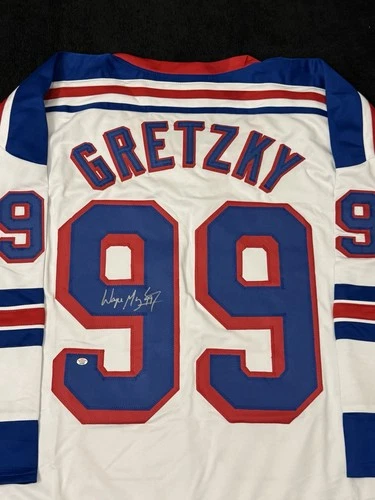 Wayne Gretzky New York Rangers Signed Hockey Jersey with COA