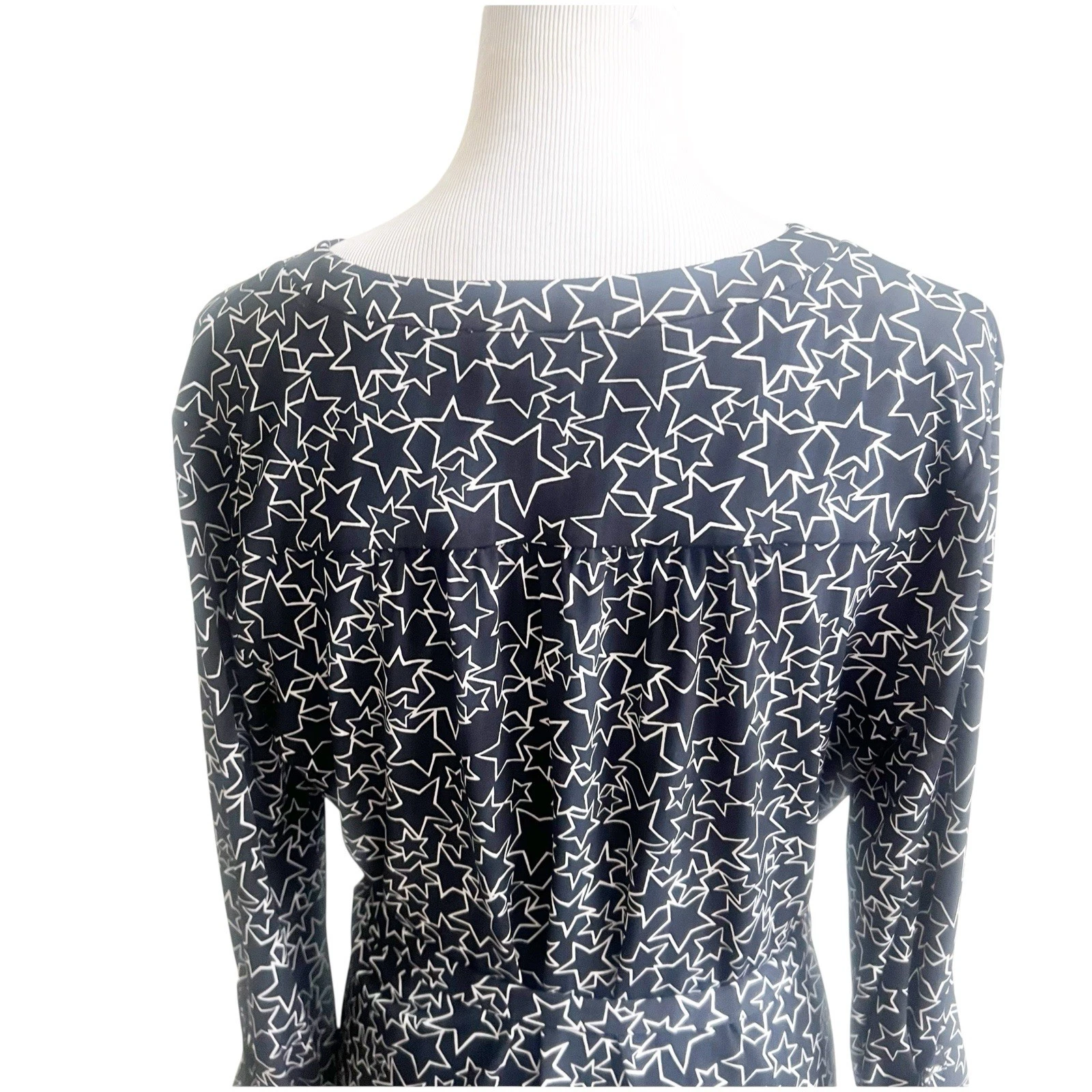 Abito Michael By Michael Kors stelle maglia lunghezza ginocchio taglia grande dettaglio catena