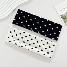 Polka Dot Headband for Men Black White Polka Dot Headbands Cute Hair Non Slip...