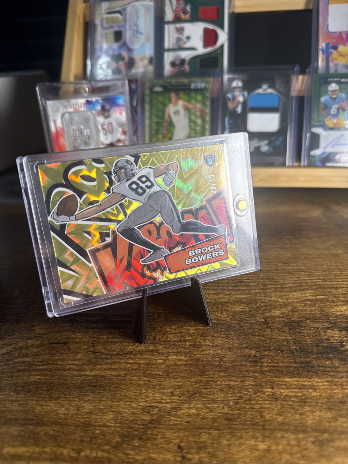 2025 Brock Bowers Panini Absolute-Gold Kaboom #3/10