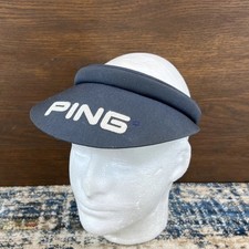 Vintage Ping Visor Hat Made in USA Blue Logo Athletic Golf OSFM