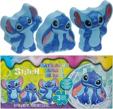 Stitch Bath Bombs for Kids, Fun Bright Rainbow Colors, Raspberry Scented for Kid