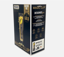 Wahl Professional 5-Star Cordless Gold Magic Clip Hair Clipper w/ Stand 8148-700