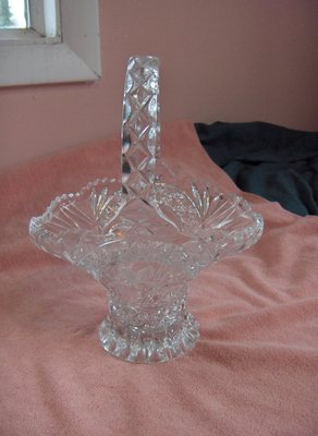 Hofbauer German Crystal Byrde Birds Tall Basket | eBay
