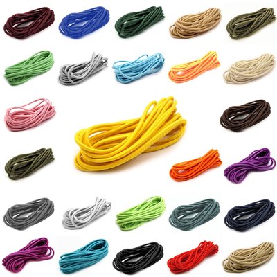 5 10 25 50 m Gummikordel Hutgummi Gummilitze elastisch viele Farben Durchmesser