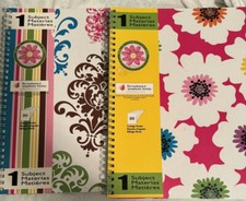 2 Candle Collection Spiral Notebooks  11 X 8 1/2 New  Decorative, Lined