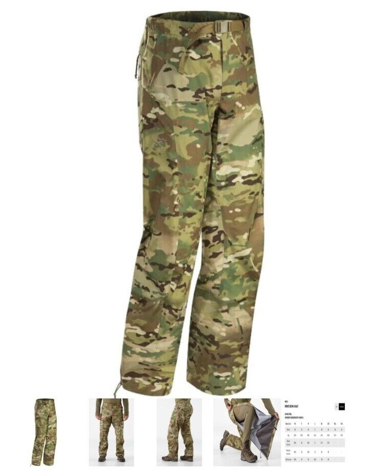 Brand New Arc'teryx Leaf Alpha LT Gore-Tex Pants, Multicam, Medium, Reg