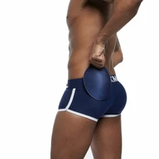 Mens Boxer Shorts Breathable Panties Removable Butt Pad Comfortable Boxer Briefs