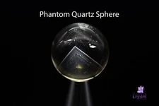 Citrine Phantom Quartz Sphere - 1.1"/32mm
