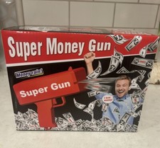 Super Money Gun Cash Spray Money Shooter Make it Rain Toy Clear Gun
