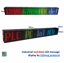 LED Text Message display sign for PLC PC IoT MCU Robot by RS232 485 TTL Ethernet