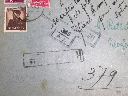 Holocaust 1942 Romanian Cen. Mail Sent By Newspaper Employee To Jew In Bucharest - Picture 3 of 5