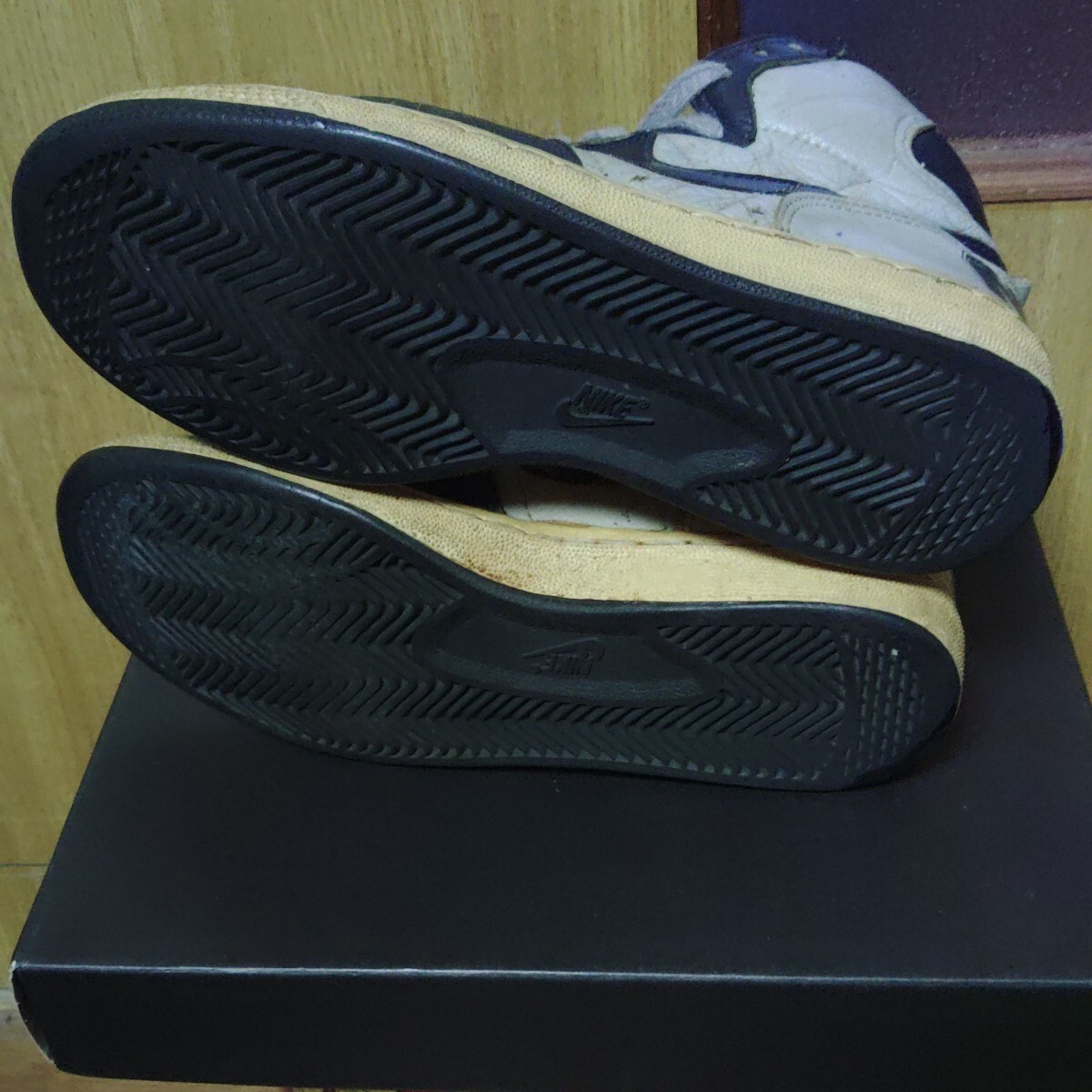 靴 Nike Terminator High \"Navy Gray\" NIKE TERMINATOR HIGH CANVAS Gray x Navy US11 Made in Korea