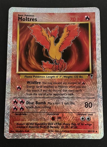 Moltres Reverse Holo 2002 Legendäre Sammlung Pokémon Karte 30/110
