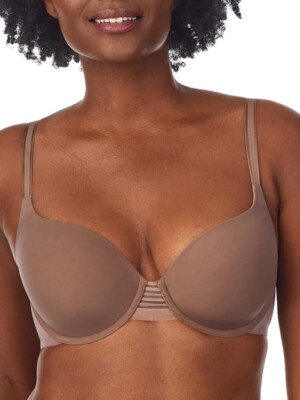 *NWT Le Mystere Second Skin Back Smoother Bra Java Size  32DDD
