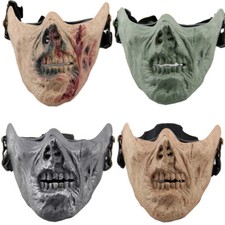 Halloween Skull Skeleton Mask Shaped Face Protector for Cosplay Masquerade Party