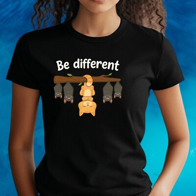 Frauen T-Shirt Be Different Motiv Baumwolle Größe S bis 3XL