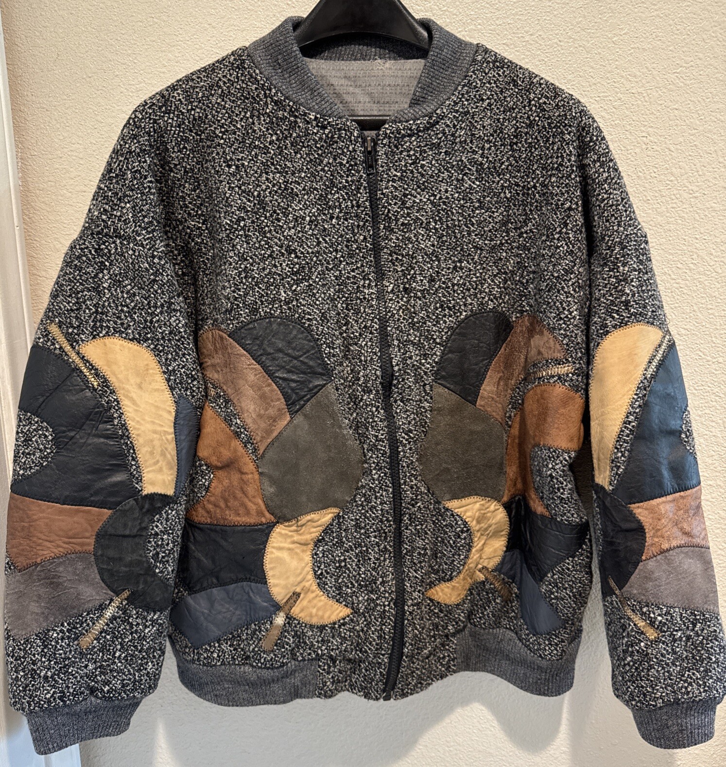 Custom made handmade patchwork Sweater jacket Men… - image 1