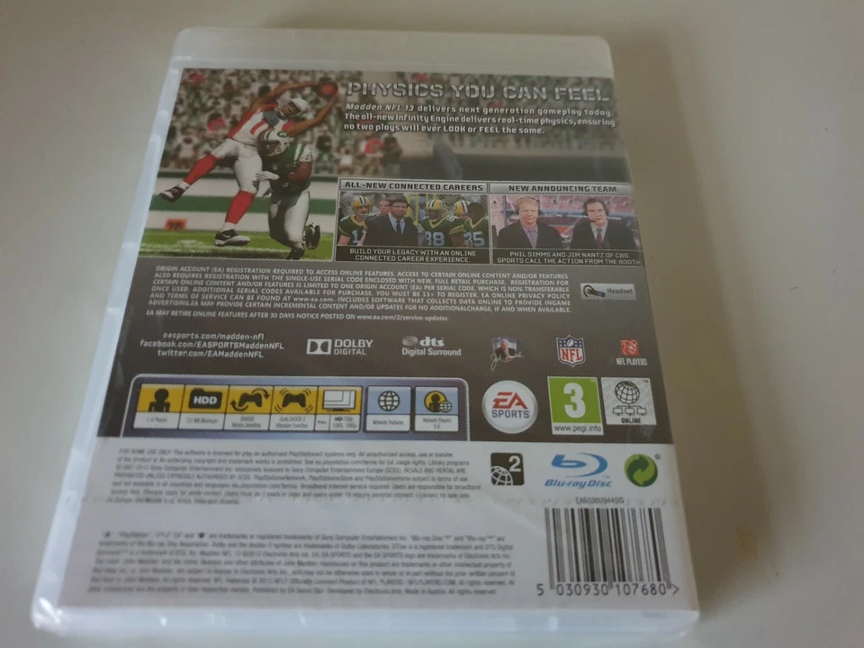 MADDEN NFL 13. PS3 Game. BRAND NEW AND SEALED. (PlayStation 3, PAL) - Image 2 of 4