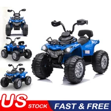 12V Kids Electric 4-Wheeler ATV Quad Ride On Car w/LED Light & Music Blue US