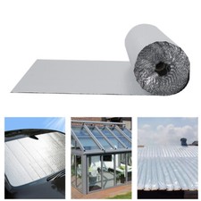 20M Double Aluminum Bubble Roll Foil Insulation Shed Commercial Floor Wall Roof