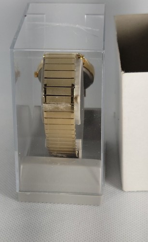 HELBROS INVISIBLE Men's 32mm Gold Tone Stainless Steel Back Beige Dial - Picture 4 of 20