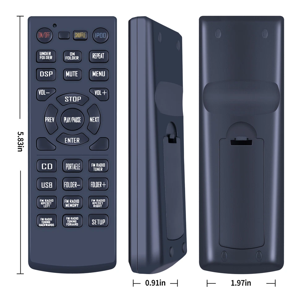 Replacement Remote Control For Yamaha WS19340 CRX-040 MCR-040 - Image 4 of 4