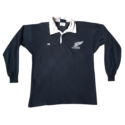 90s Canterbury ALL BLACKS L ニュージーランド製 L Vintage 90s Canterbury New Zealand All Blacks rugby shirt Small | eBay