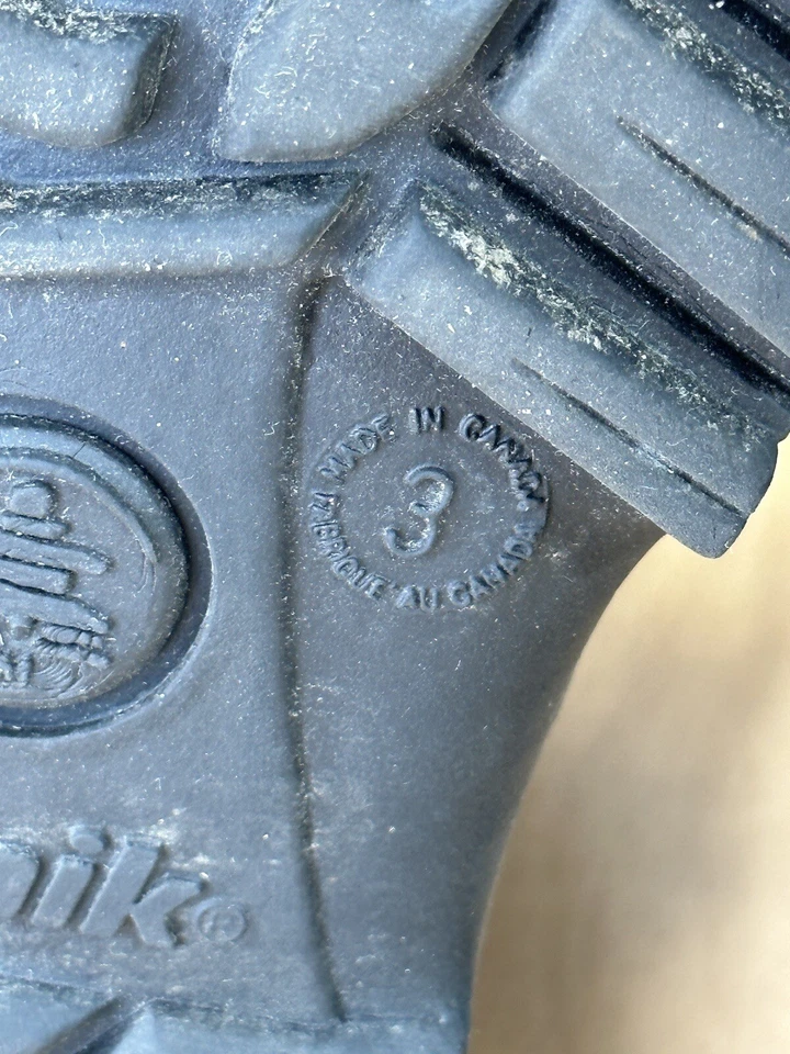 Kamik Canadá Botas de Nieve de Invierno Impermeables de Cuero Marrón Jóvenes Niños Talla 3 Foto 3 de 4