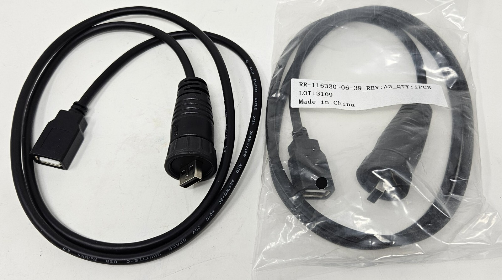 USB 2 Waterproof Extension 39in Qty 2