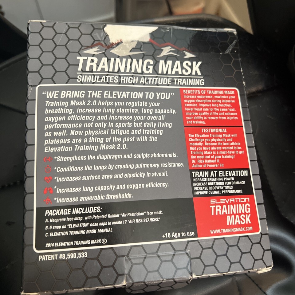 ELEVATION Training Mask 2.0 High Altitude Size Medium | eBay