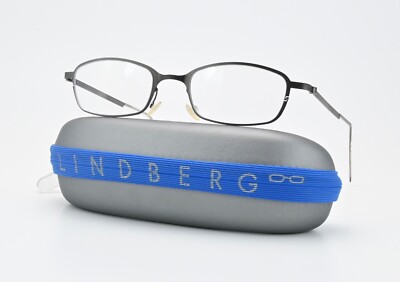 LINDBERG Brille 5025 col. U9 Strip Titanium Graphit Seidenmatt Rechteckig Oval M