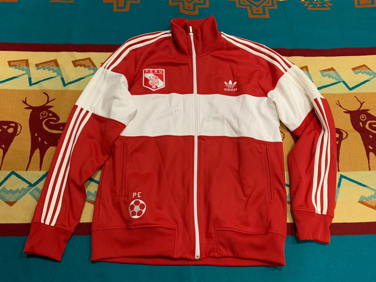 VNTG🔥 Adidas FPF Vintage Peru Soccer Team Jacket Cubillas XL Embroidered | eBay