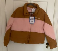 Champion Womens Tech-Fill Insulated Jacket Brown Pink Medium NWT   170