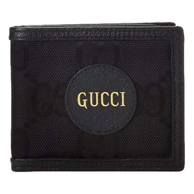 GUCCI コインケース　オフザグリッド　GG柄　ナイロン　レザー　黒 GUCCI コインケース オフザグリッド GG柄 ナイロン レザー 黒