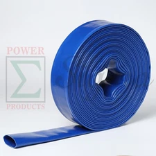 Sigma 1" X 50' Ft Feet 4 Bar PVC Lay Flat Agricultural Water Pump Discharge Hose