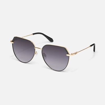 Quay Australia Main Character Sunglasses Gold Smoke  display picture 3