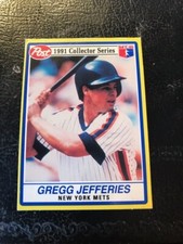 1991 Post Collector Series Baseball #9 Gregg Jefferies - New York Mets
