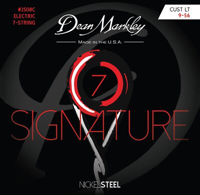 DEAN MARKLEY 2508 C - Electric Guitar String Set, 7-String, Custom Light, .009-.