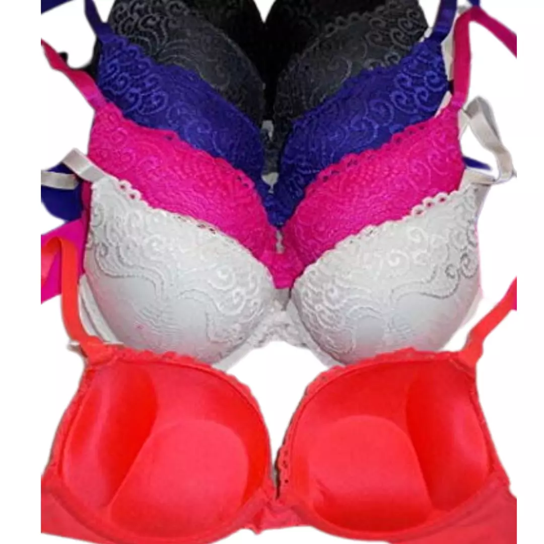 2 Pack Padded Boost Bras Pink Print