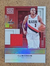 2017-18 Panini Status Basketball Materials Game Worn Jersey #M-CJM C.J. McCollum