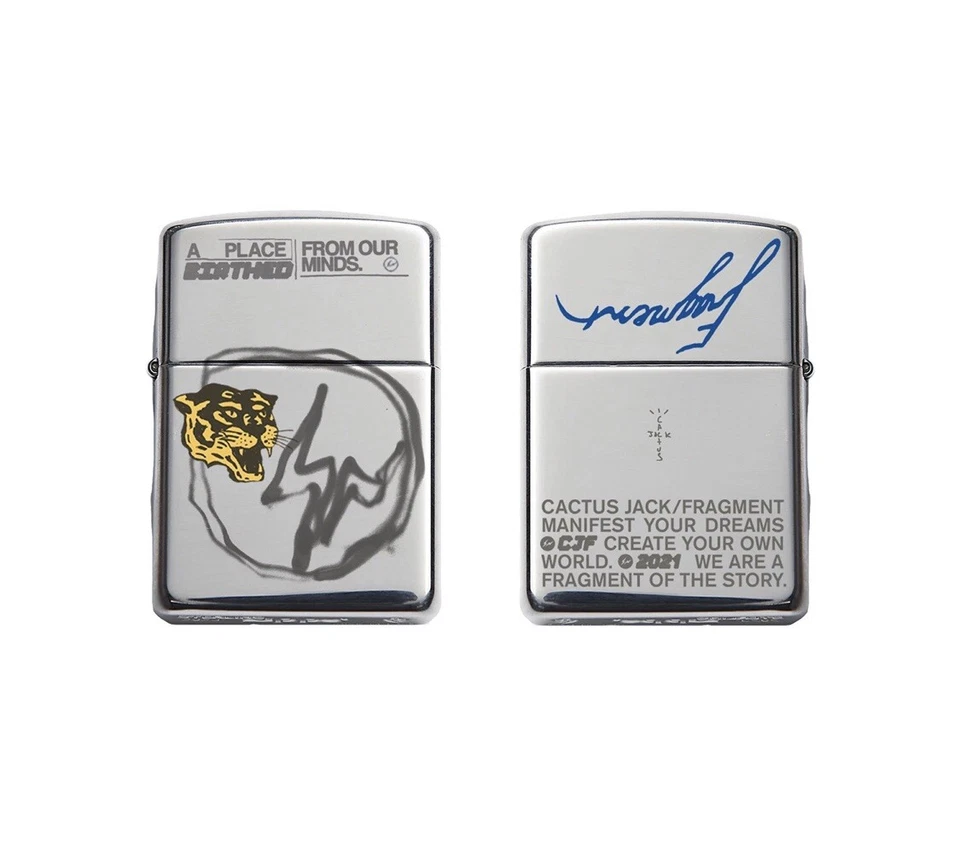 Encendedor Cactus Jack x Fragment x Zippo • ¡Colaboración Travis Scott EN MANO! Foto 4 de 4