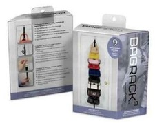 Perfect Curve Bag Rack - 9 Bag Hanging Storage, Handbags, BagRack, Holder