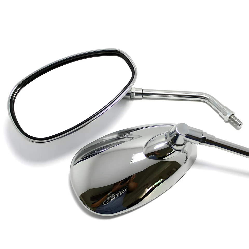 Pairs New Motorcycle Side Mirrors For Yamaha Virago XV 750 1100 250 535 Bobber - Imagem 2 de 4