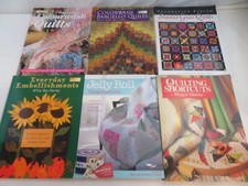 Lot of 6 Quilting Books With Patterns, Patchwork, Quilts, Ideas Mixed Lot M