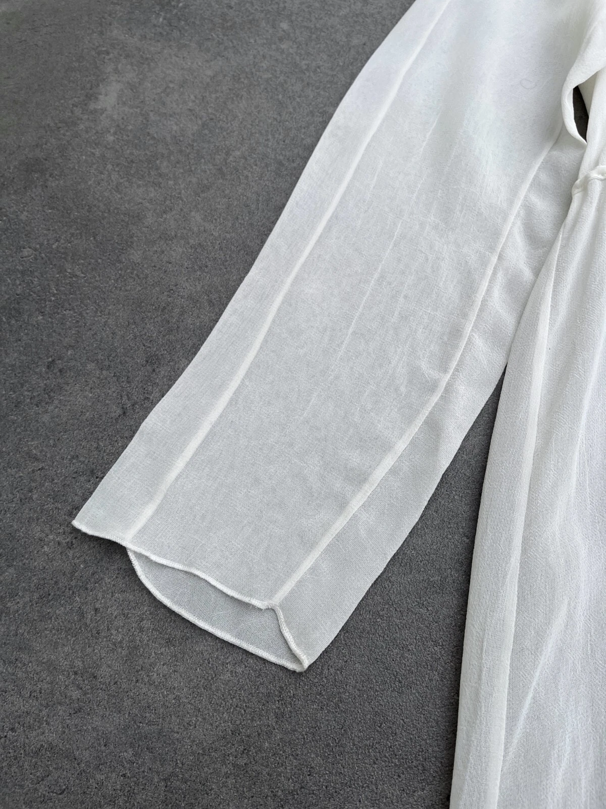Stunning Women's ANNETTE GORTZ Layered Lagenlook Avant Garde Jacket Coat White M - product detail image 16